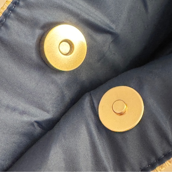 Victoria’s Secret Straw Beige Blue Tote Bag NWT - Picture 7 of 13